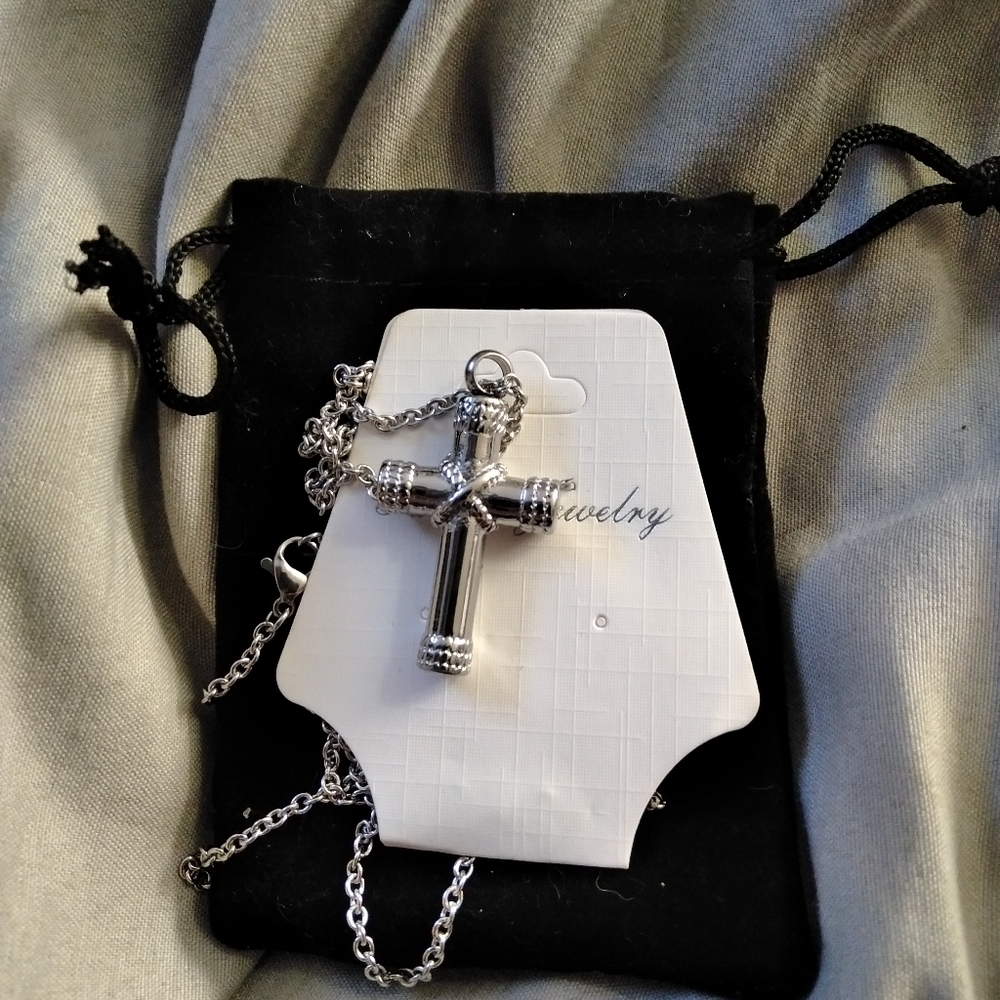 Silver Cross necklace